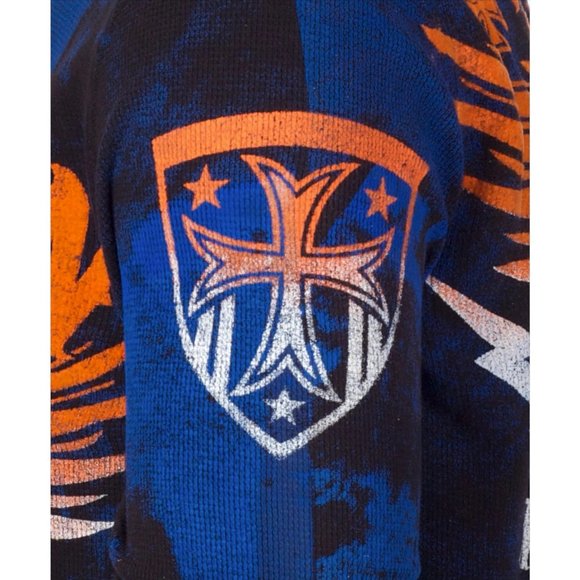 ARCHAIC by AFFLICTION Men's Long Sleeve THERMAL Shirt BLACK TIDE Biker Black $58 - Picture 5 of 7